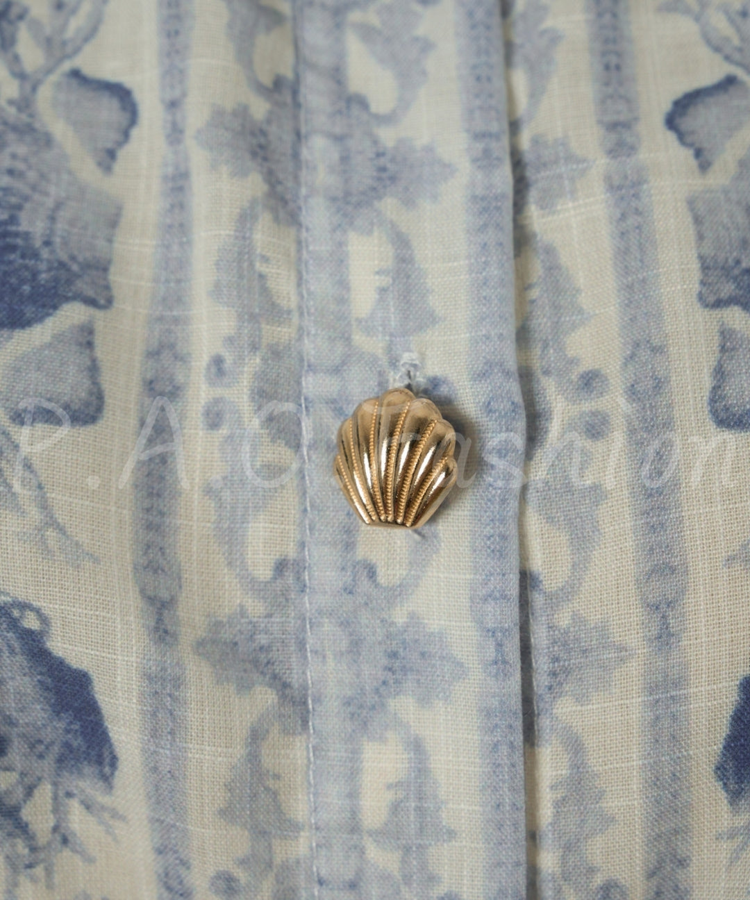 Ocean Print Shirt & A-Line Skirt Set[Available Now]