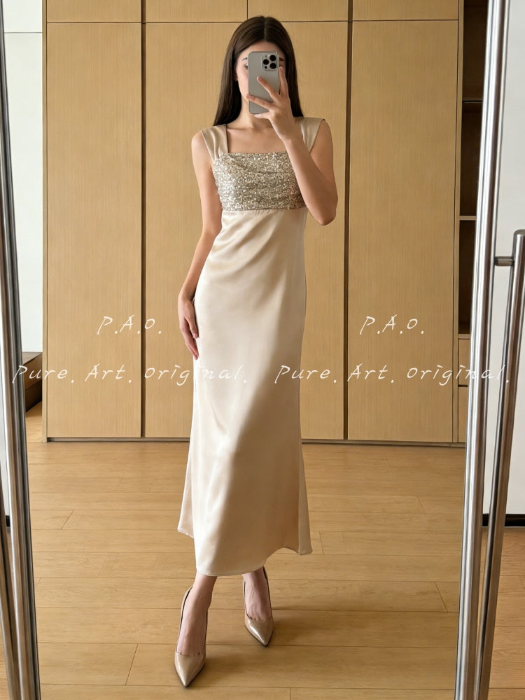 CHAMPAGNE GLIMMER GOWN