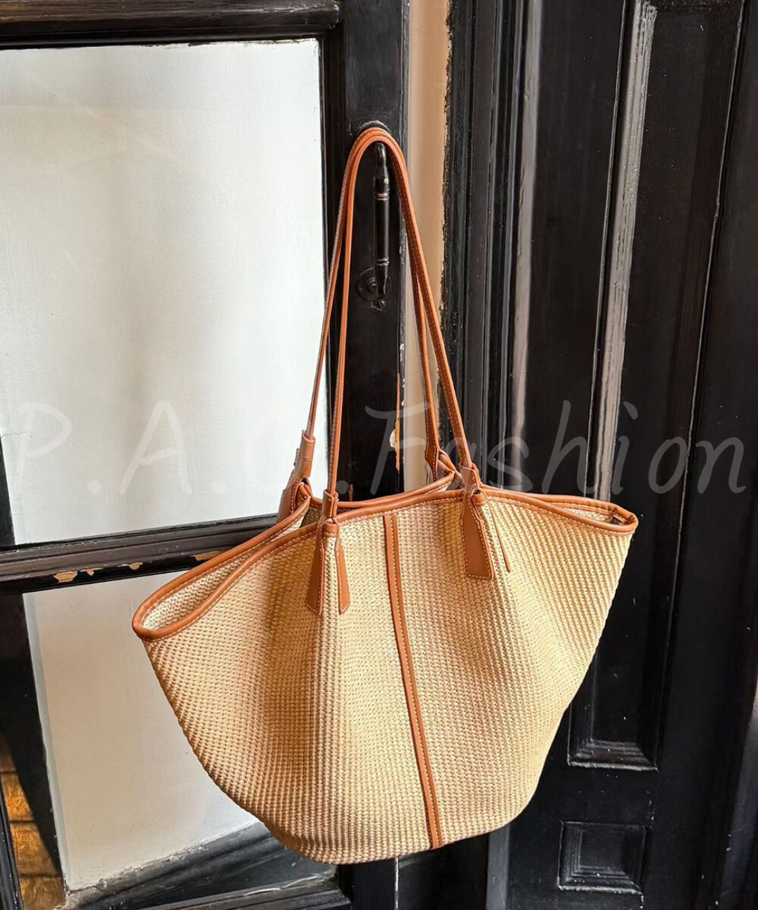 Raffia Woven Large Capacity Tote Bag