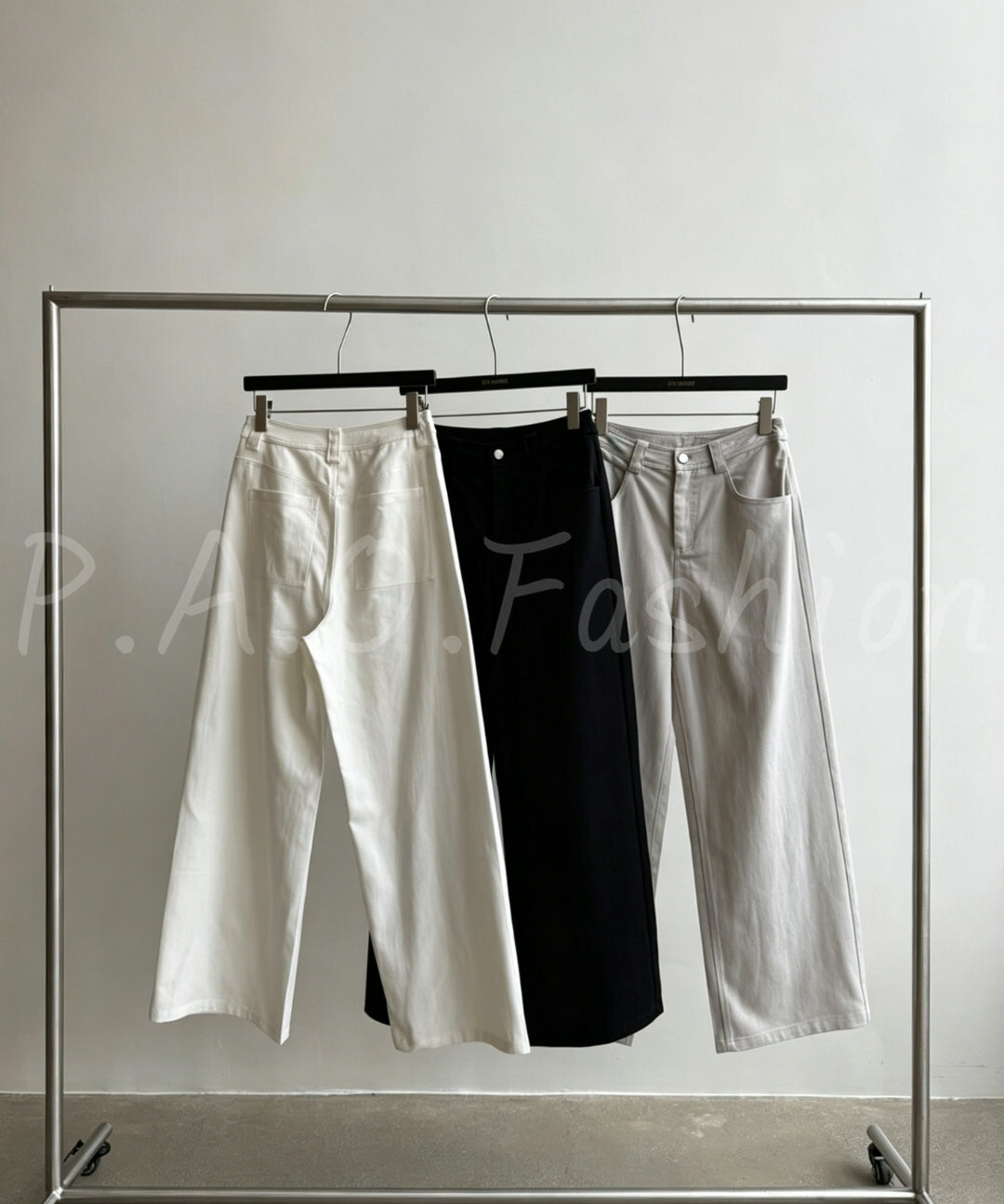 Tencel Cotton Wide-Leg Pants