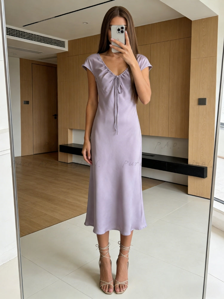 LUMIÈRE SATIN DRESS