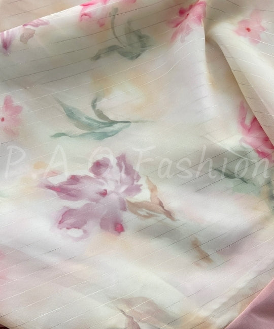 Rose Floral Cotton Mermaid Midi Dress[Available Now]