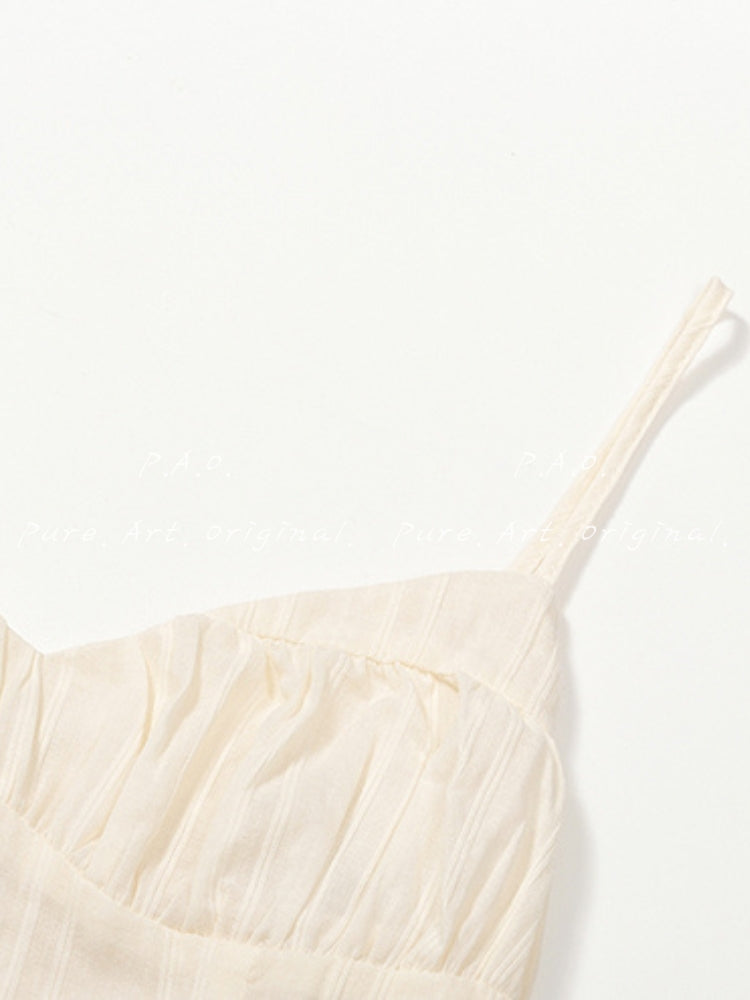 French Corset Waist Maxi Dress