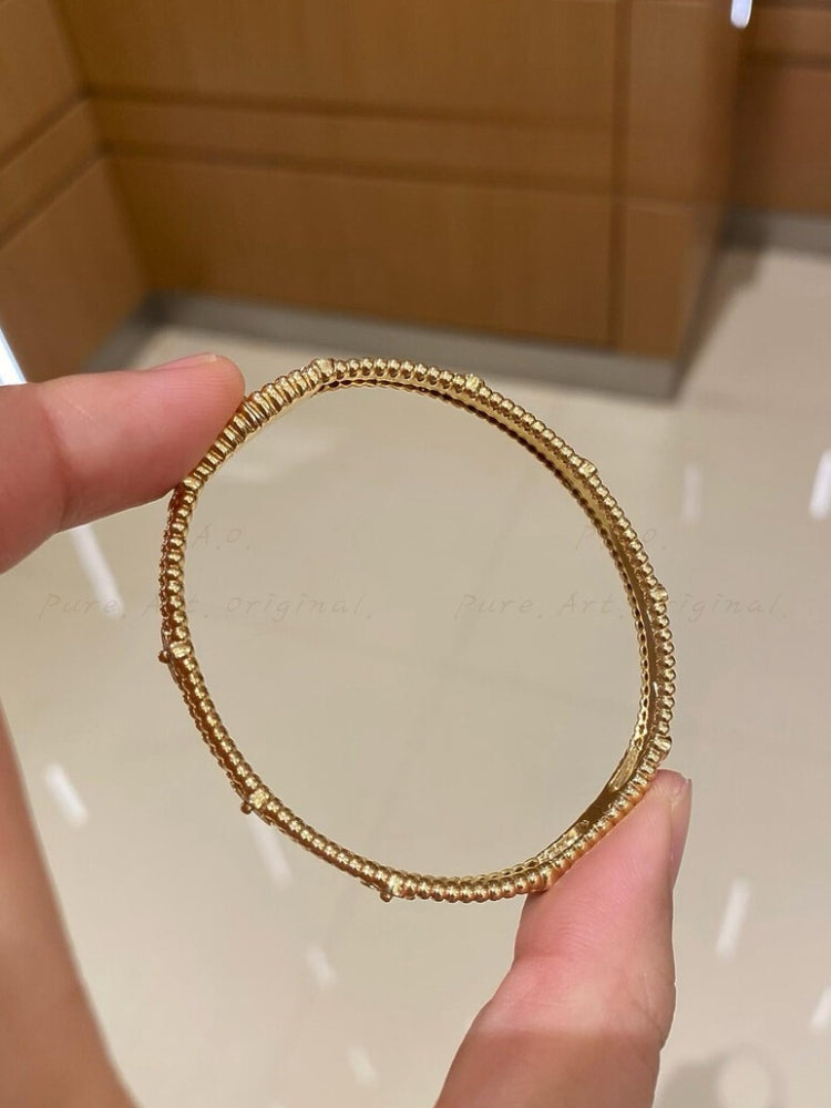 Kaleidoscope Crystal Gold Bangle