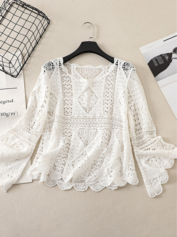 Bohemian Beach Cover-Up Sun Protection Top