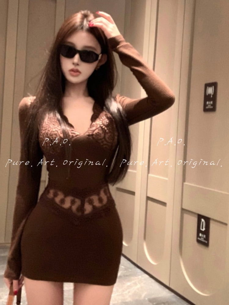 Sienna Lace Knit Dress