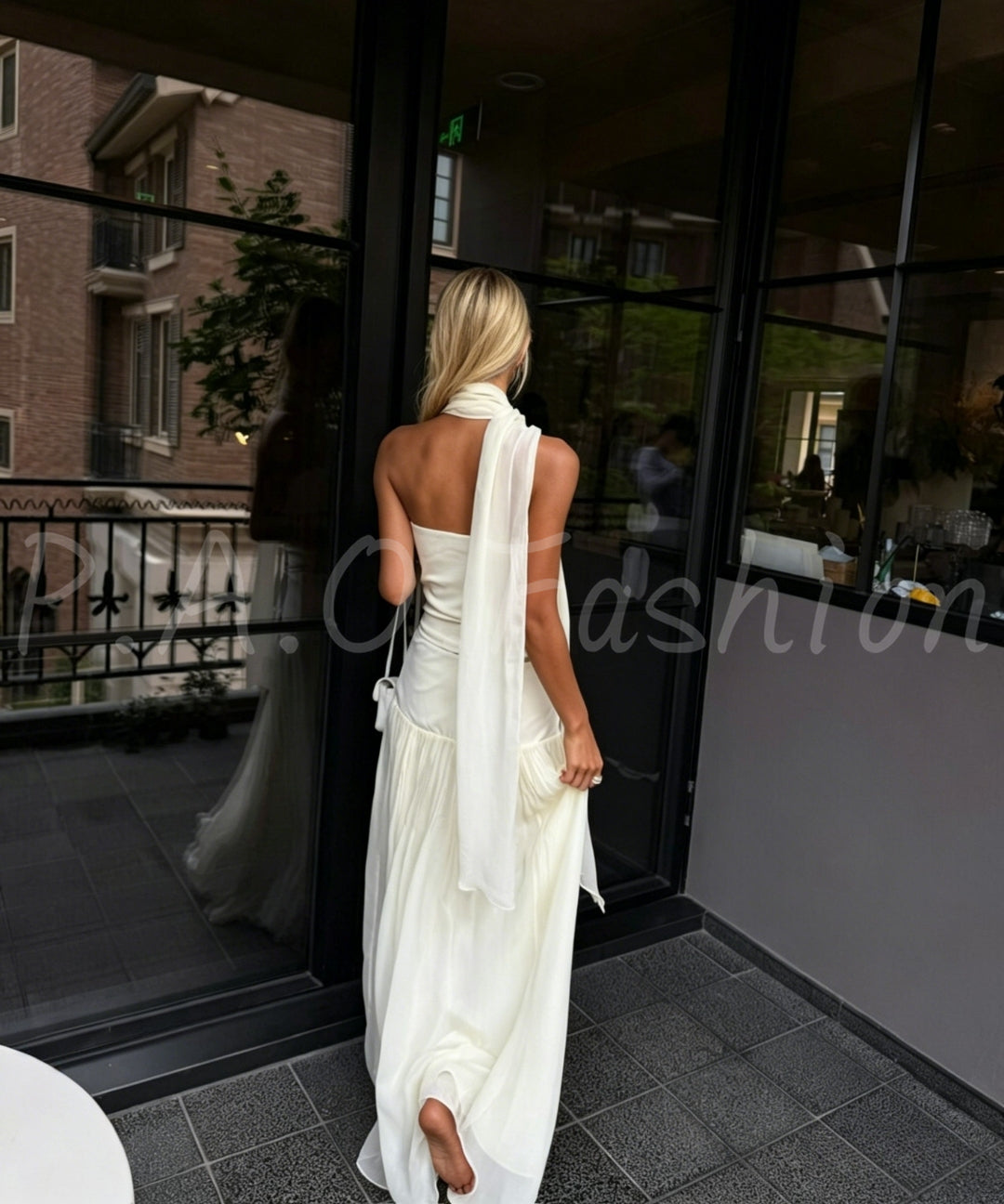 Ethereal Chiffon Bandeau Skirt Set