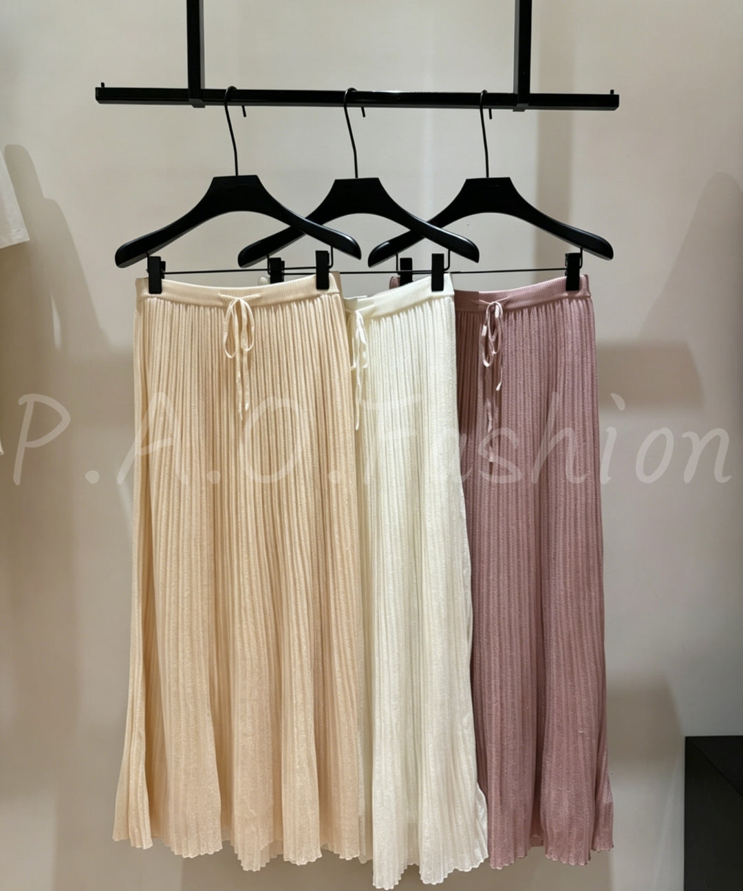 Textured Tencel A-Line Maxi Skirt