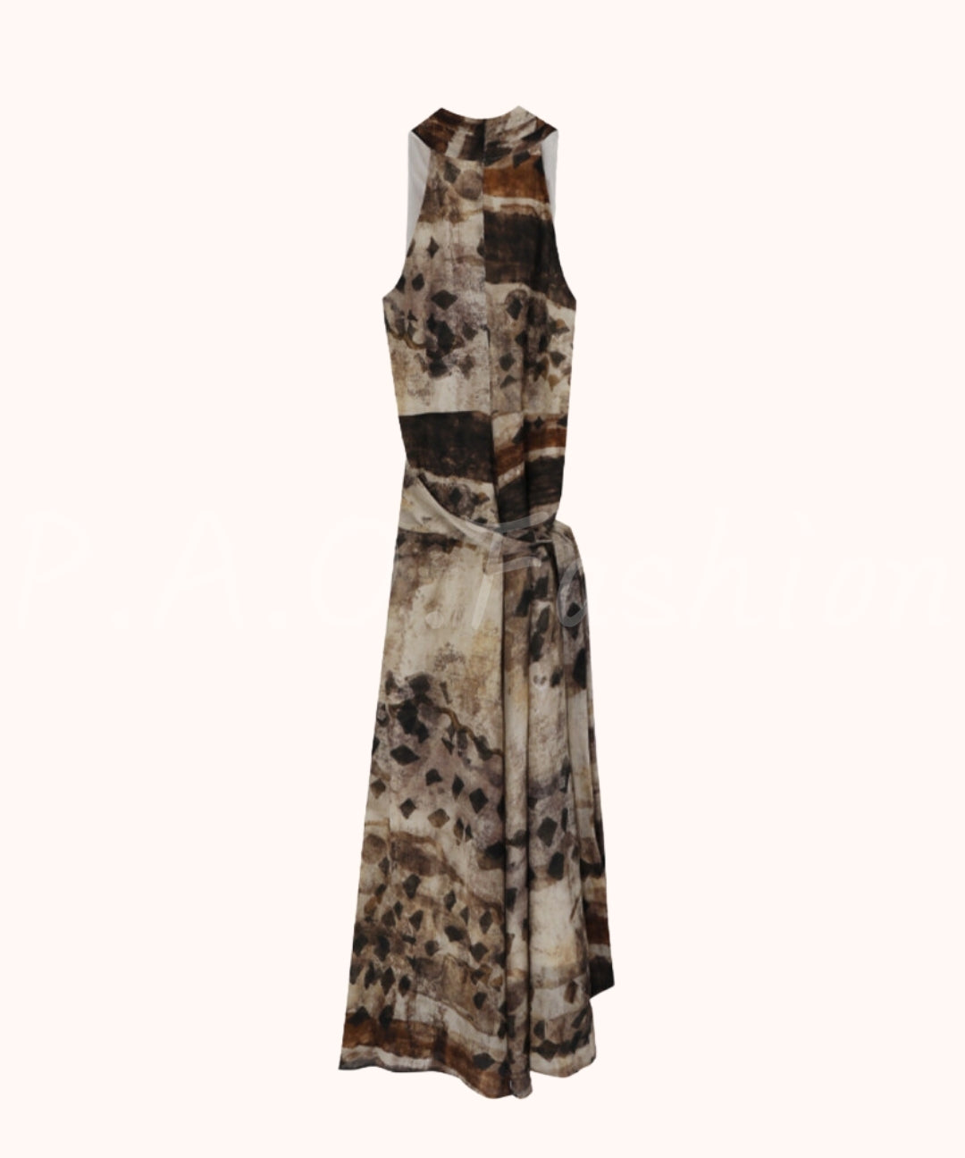 Tie-Dye Halter Sleeveless Dress[Available Now]