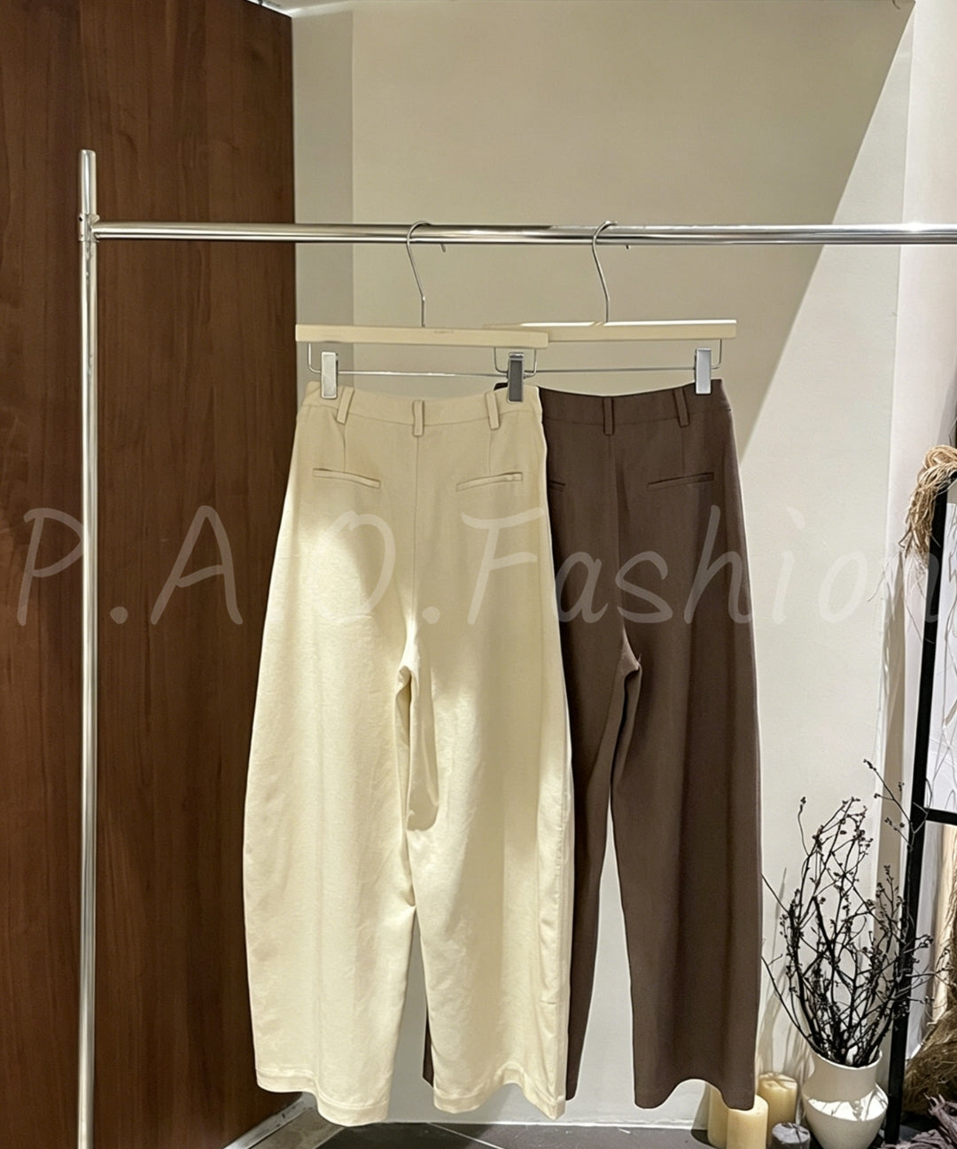 Linen-Blend Relaxed Wide-Leg Pants[Available Now]