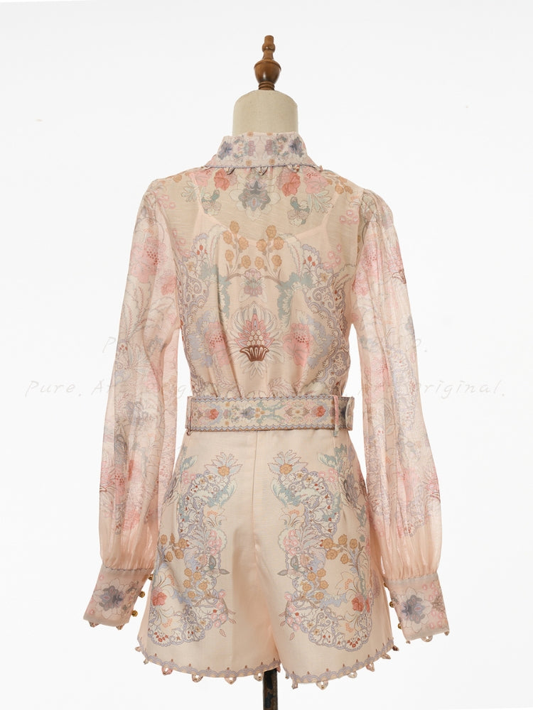 2026 Resort Floral Shirt & Shorts Set