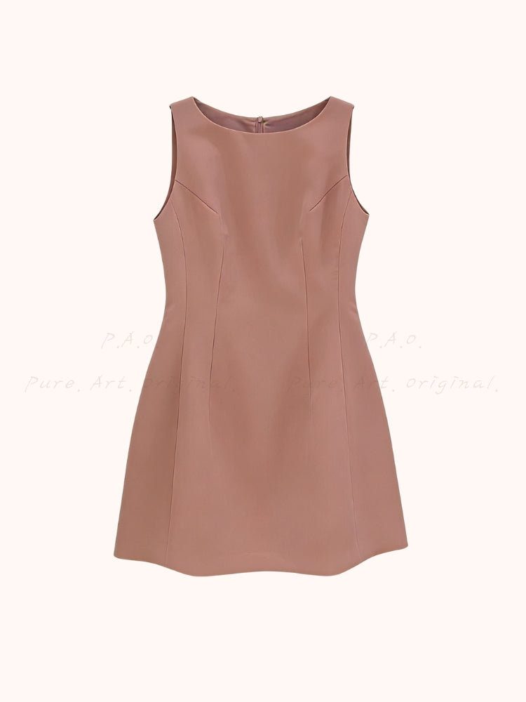 Paris Muse – Sleeveless A-Line Dress