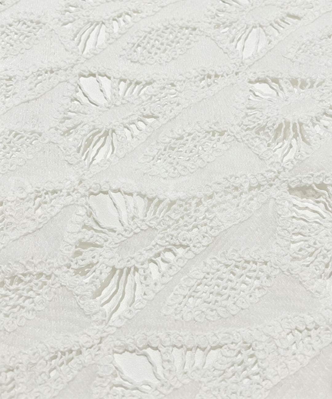 Cutwork Embroidered Lace High-Waisted Midi Skirtt[Available Now]