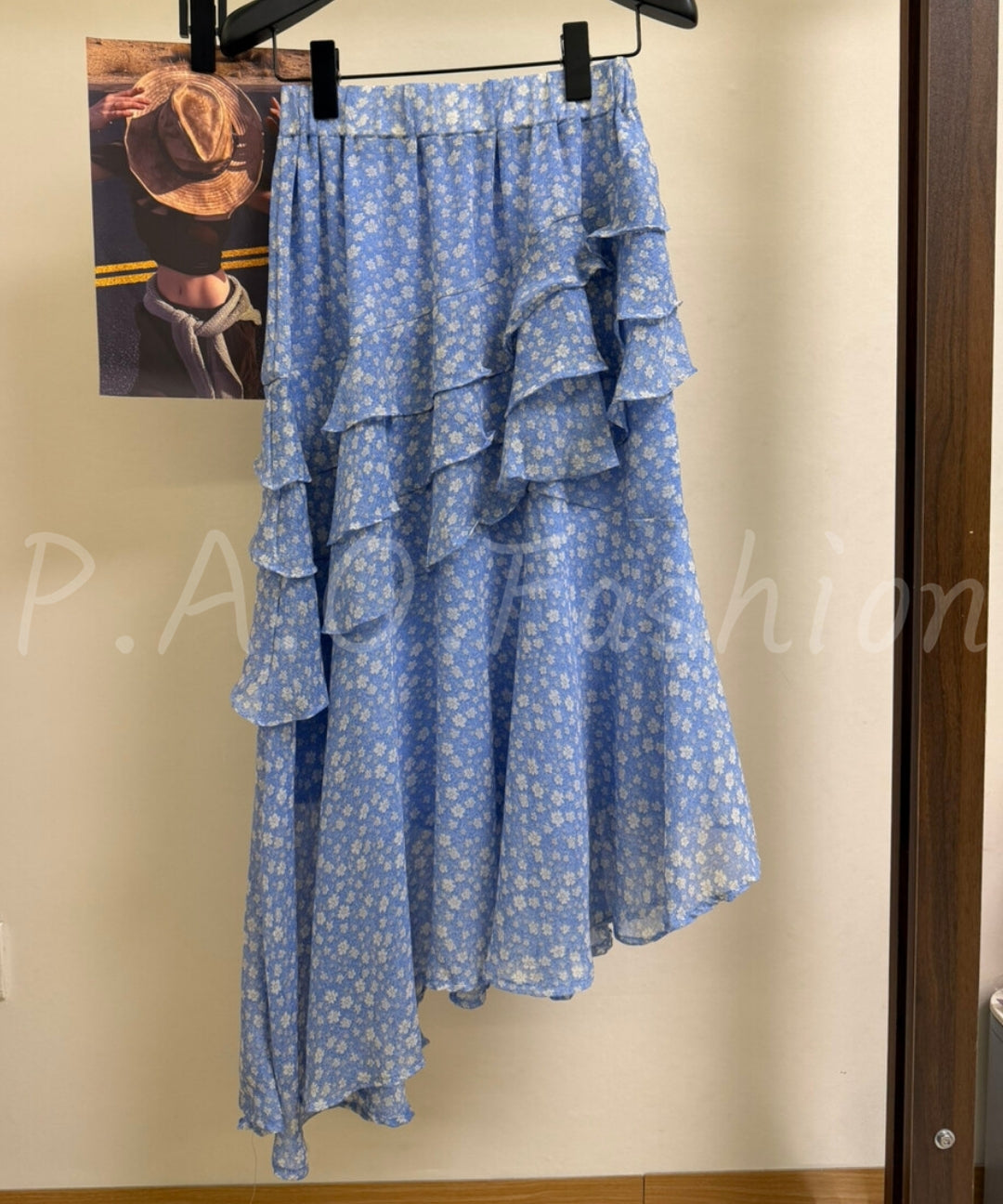 Floral Tiered Ruffle Skirt[Available Now]
