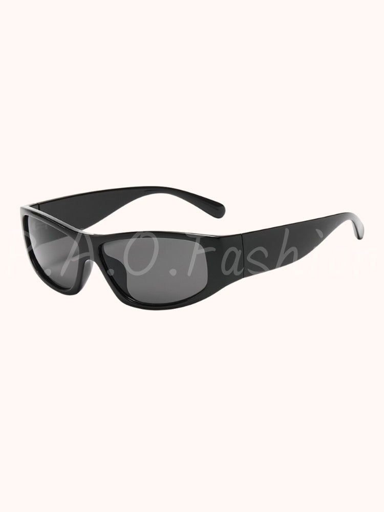 Futuristic Oversized Shield Sunglasses