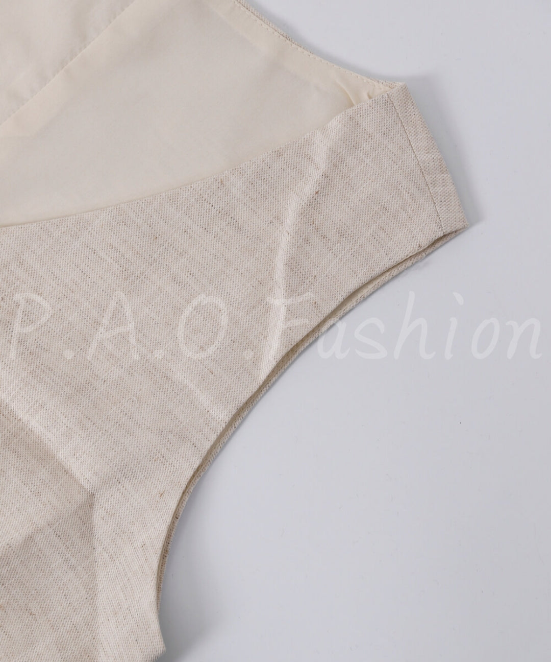 Cotton-Linen Blend V-Neck Sleeveless Top & Wide-Leg Pants Set[Available Now]