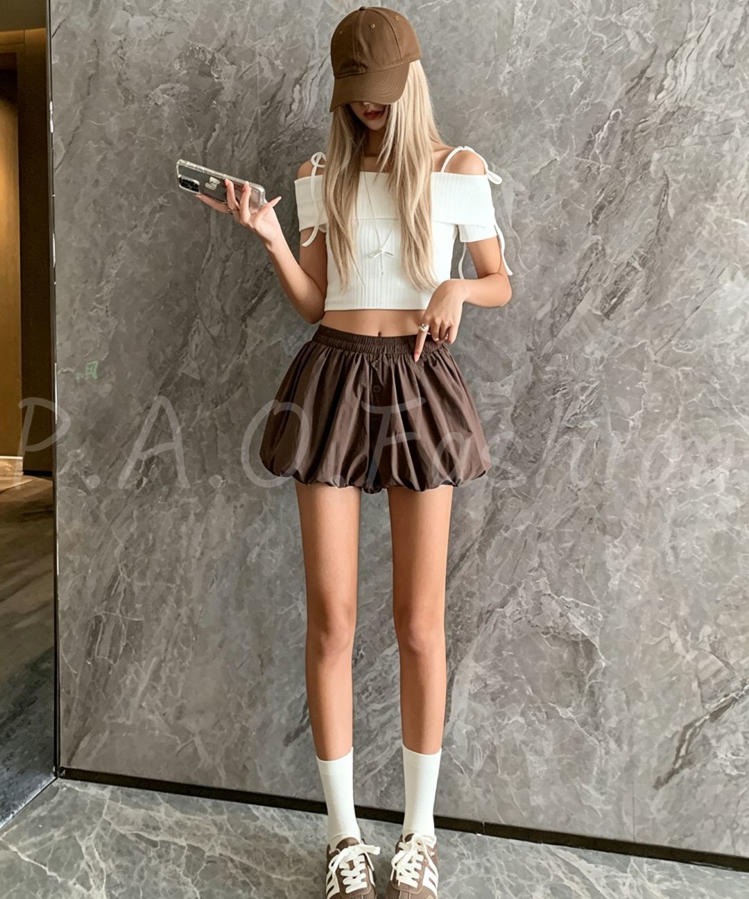 High-Waisted Balloon Shorts