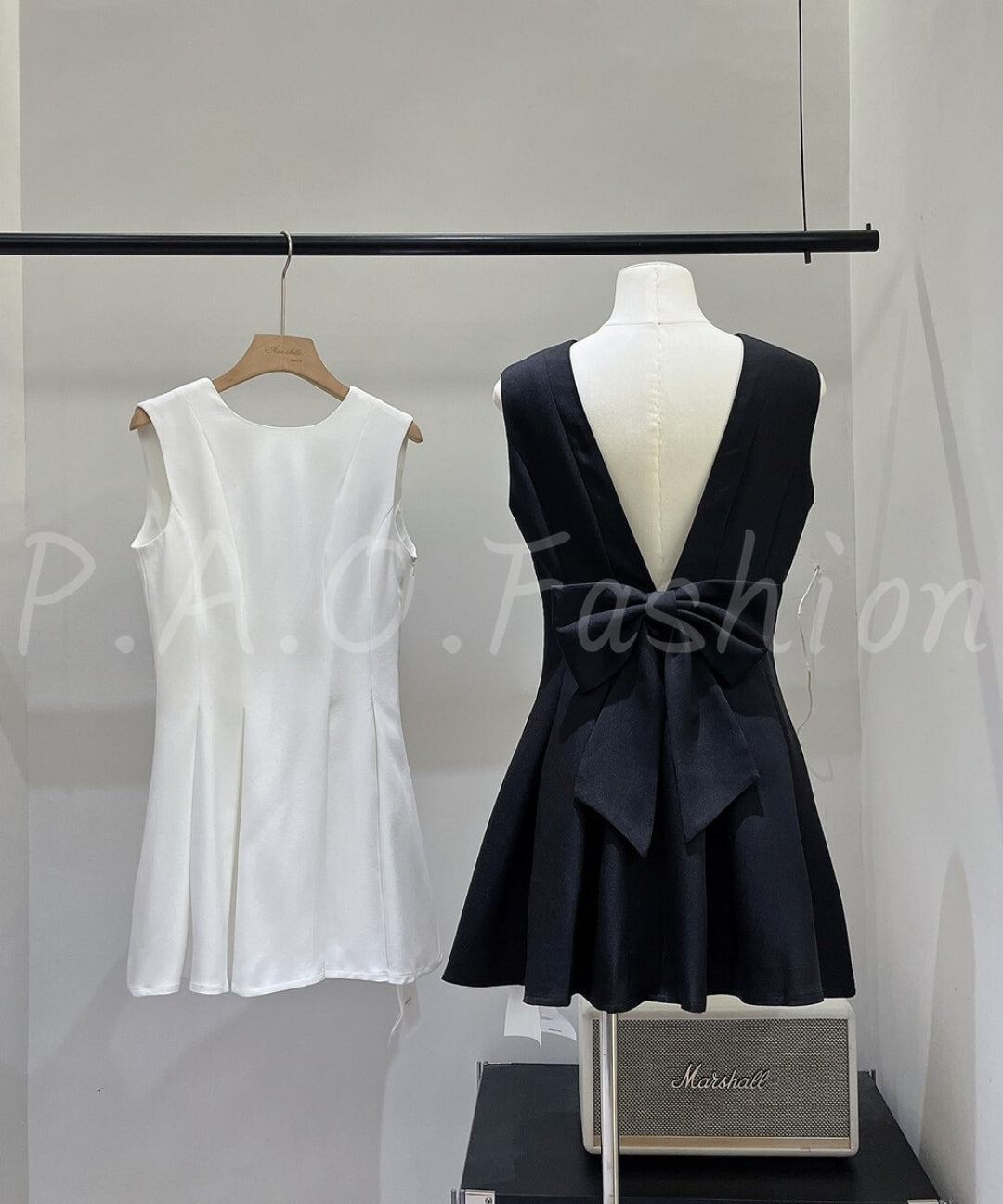 Bow Back A-Line Mini Dress[Available Now]