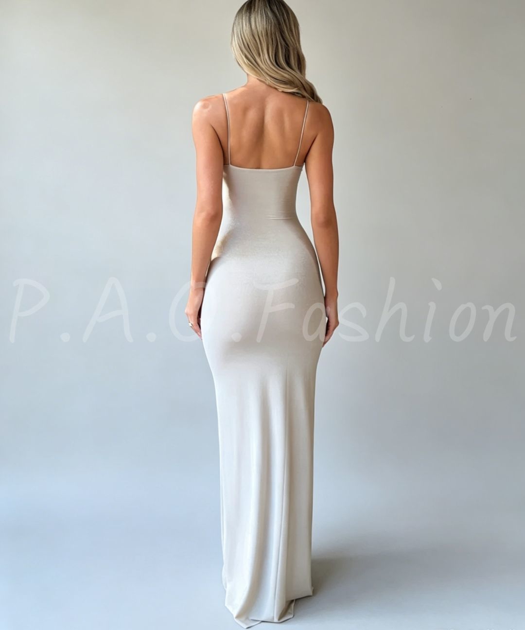 Pearl Sheen Mermaid Maxi Dress