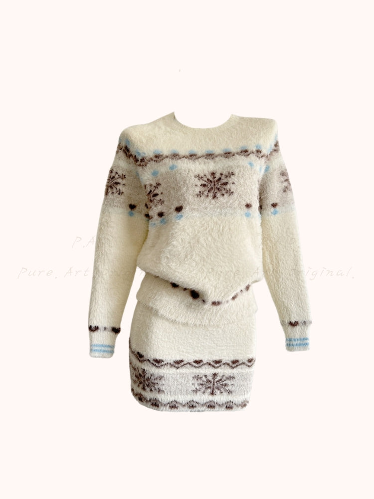 Winter Whisper – Fleece Knit Set