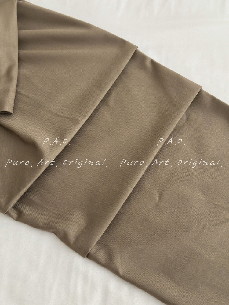 Effortless Drapey Wide‑Leg Casual Pants