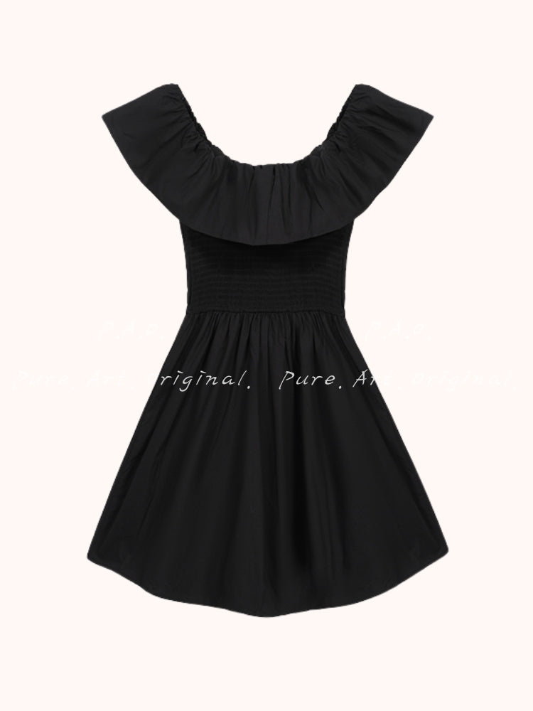 Hourglass Puff Mini Dress