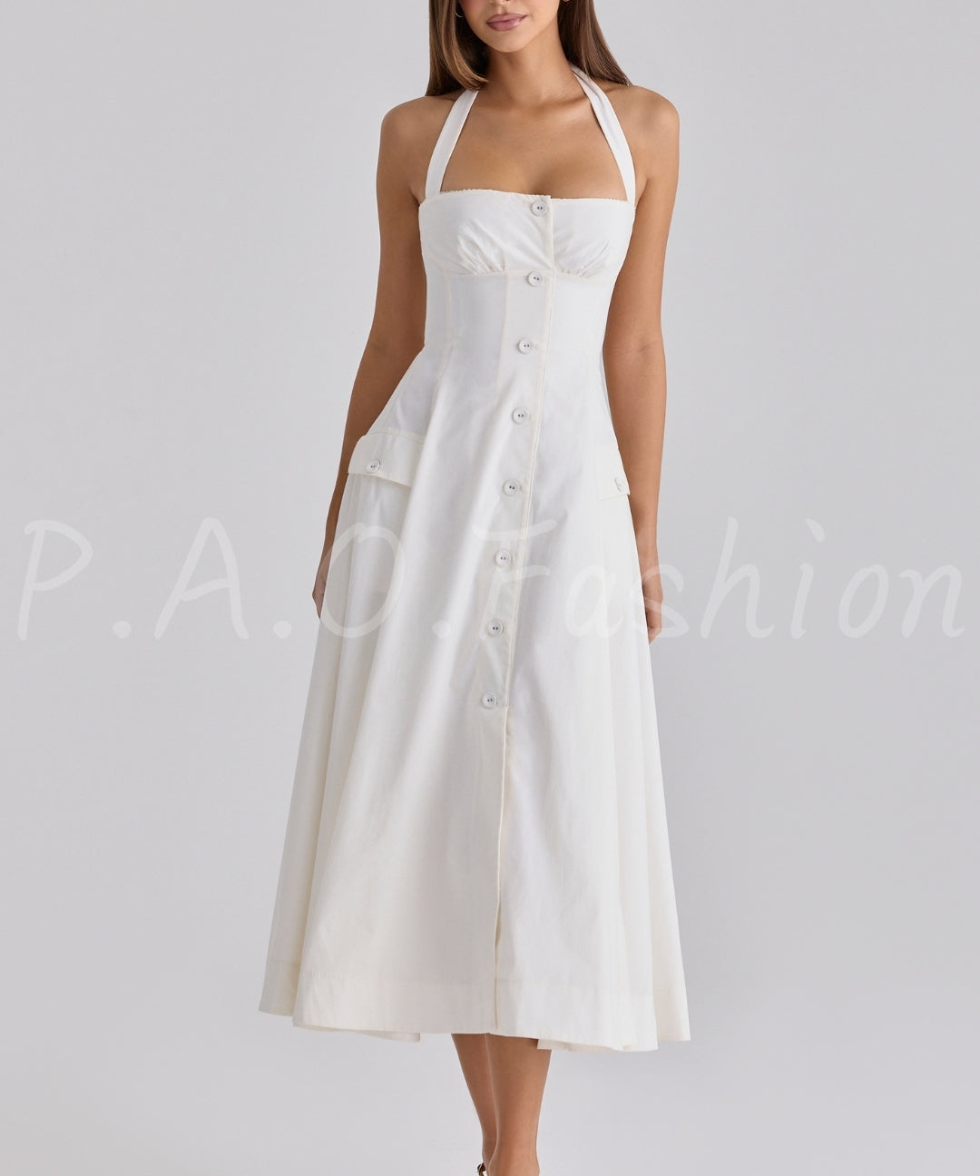 Lace Halter Neck Mini Dress[Available Now]