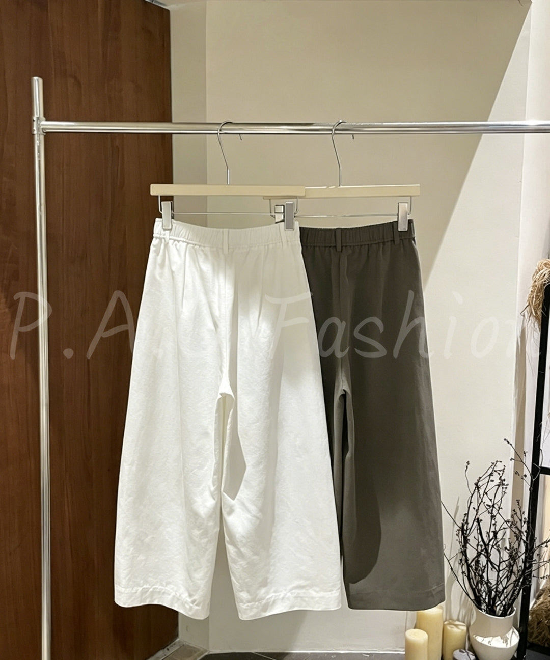 Tencel Linen Cropped Wide-Leg Pants[Available Now]
