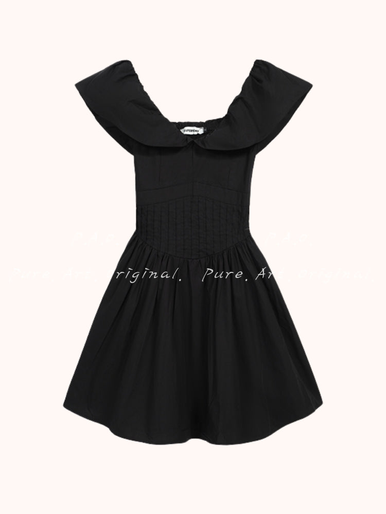 Hourglass Puff Mini Dress
