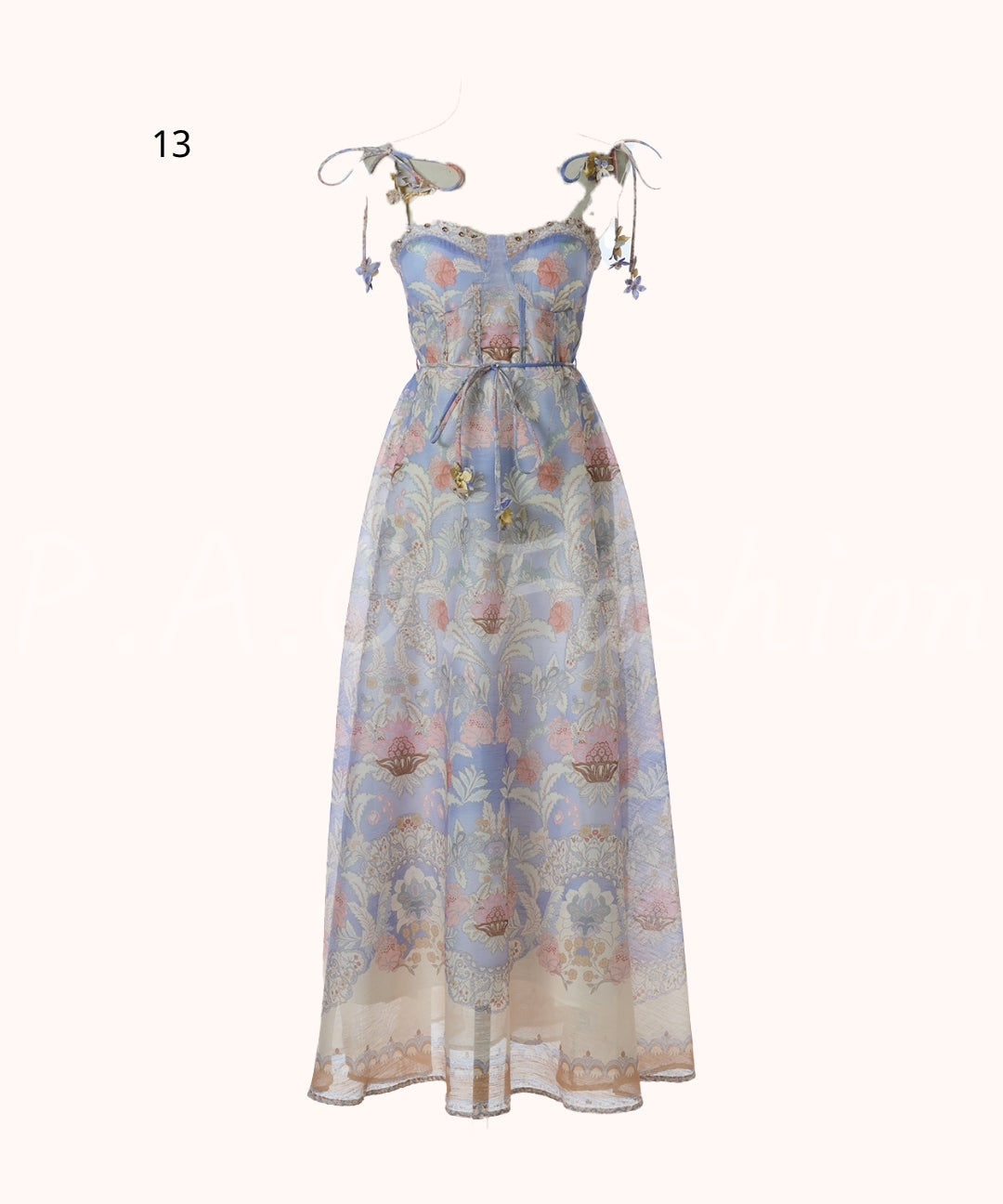 Floral Print Strap Maxi Dress[Available Now]
