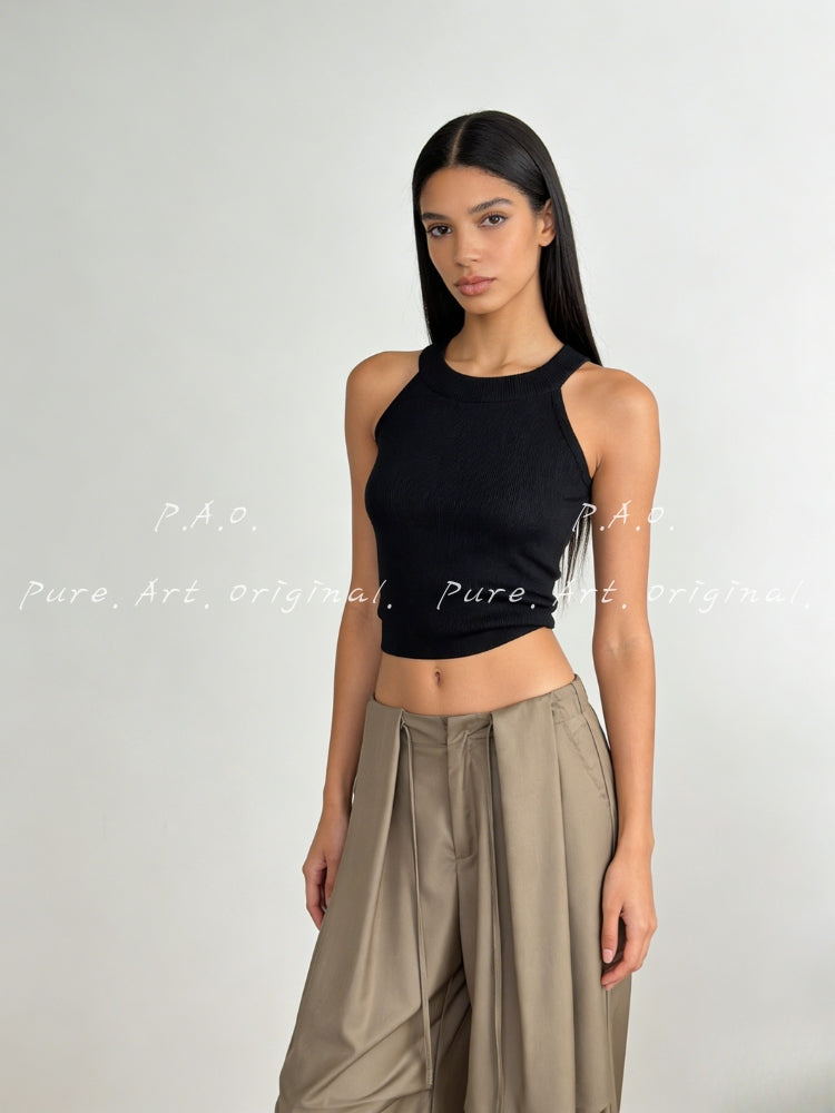 Effortless Drapey Wide‑Leg Casual Pants