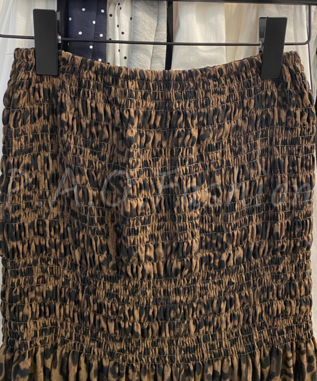 Leopard Print Tiered Ruffle Skirt[Available Now]