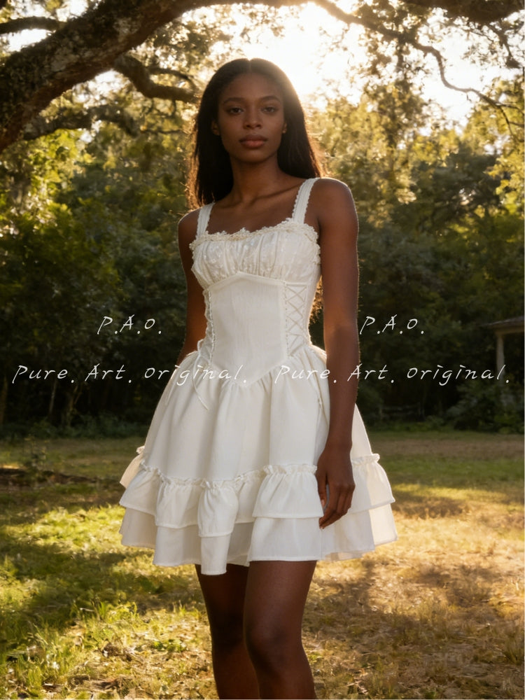 ELLA TIERED STRAPPY MAXI DRESS