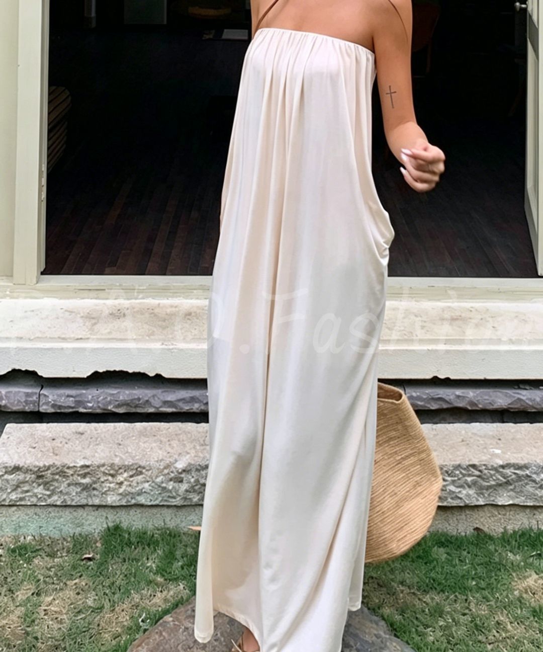 Twist Bandeau Modal Maxi Dress