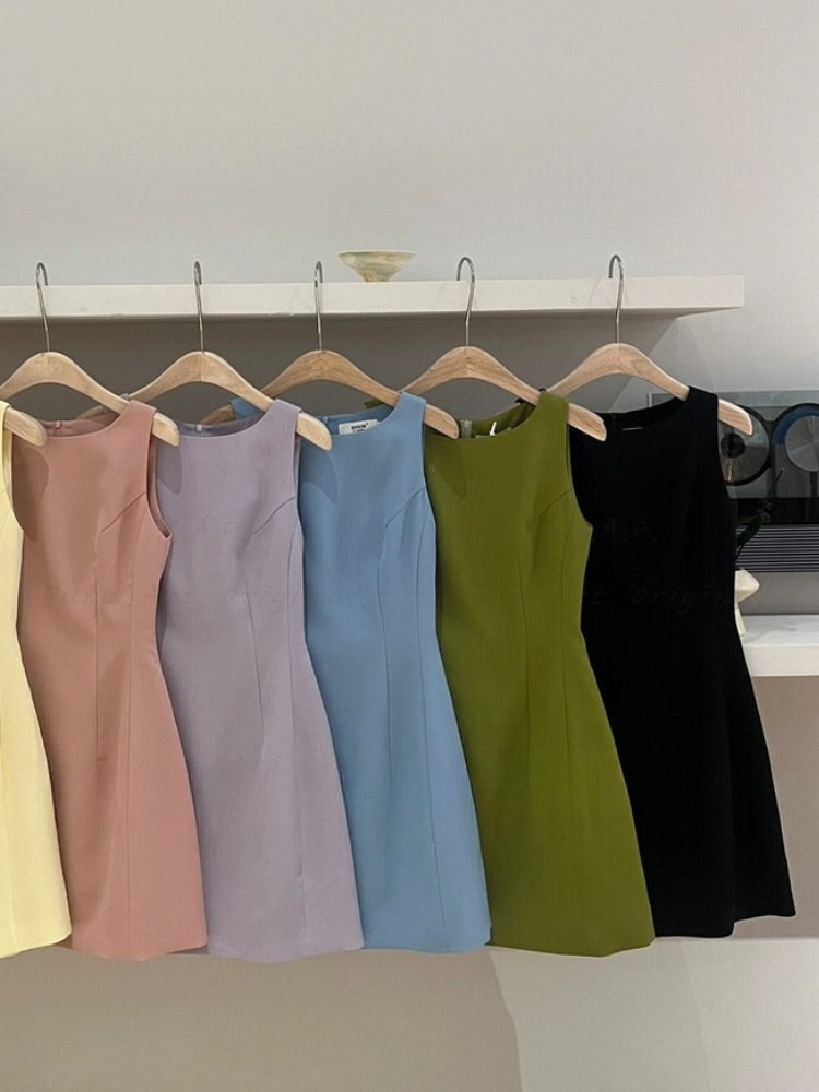 Paris Muse – Sleeveless A-Line Dress