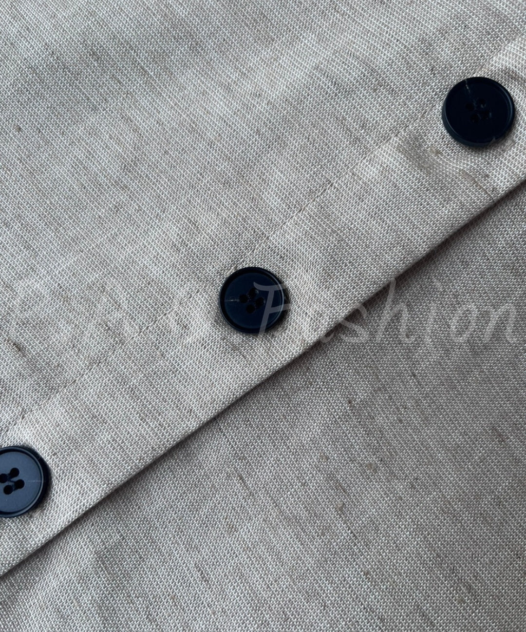 Colorblock V-Neck Linen Blend Sleeveless Mini Dress
