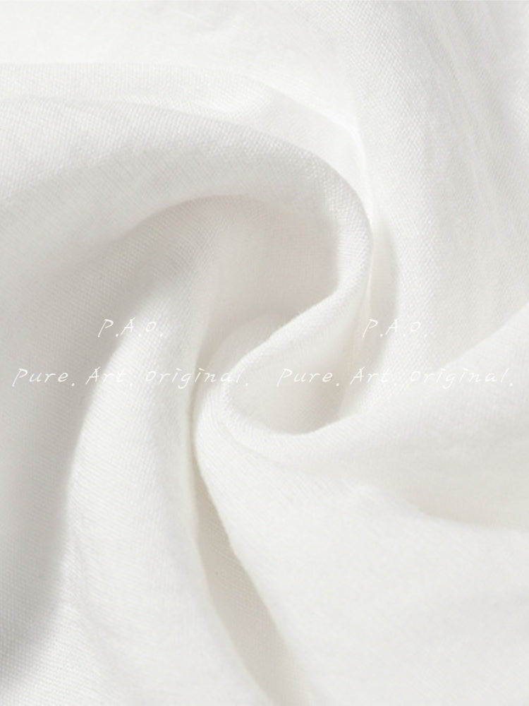 Pure White Belted Shirt Dress