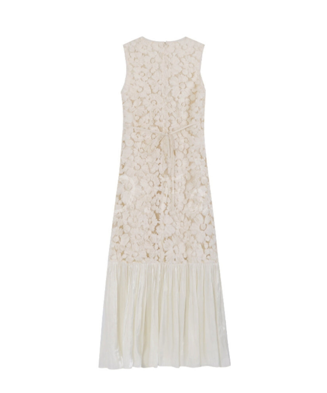 3D Floral Sleeveless Maxi Dress