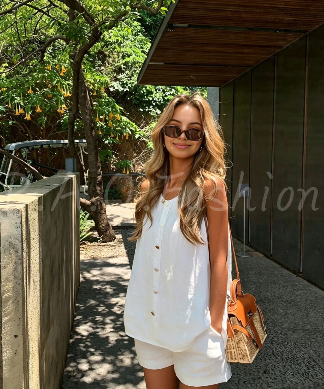 Old Money Textured Vest & Tailored Shorts Set