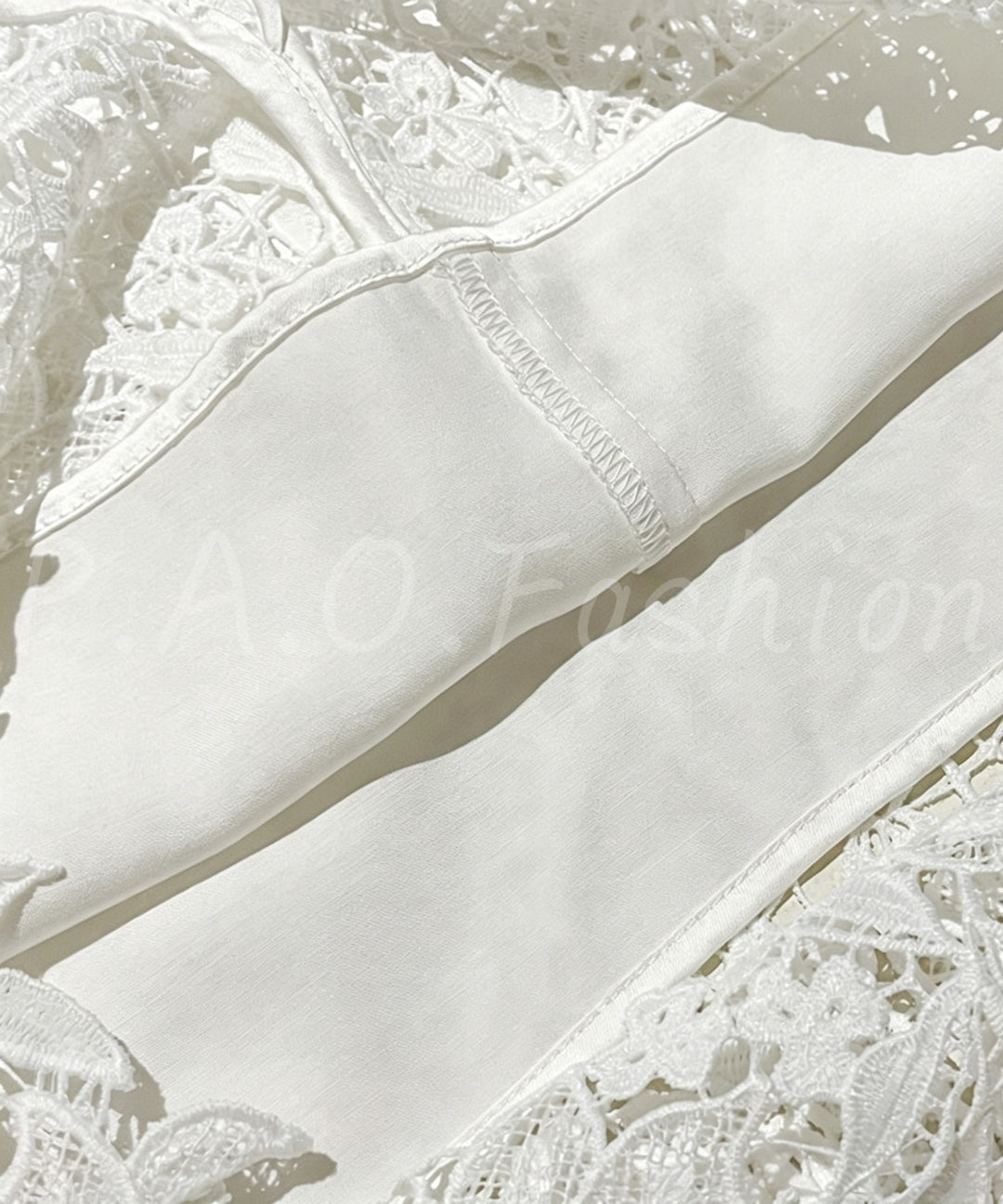 Embroidered Lace High-Waisted Midi Skirt[Available Now]