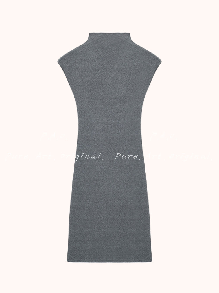 Sculpt High-Neck Bodycon Mini Dress