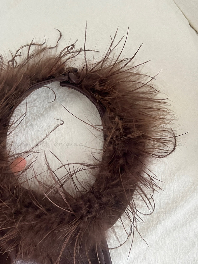 ELARA FEATHER HALTER DRESS