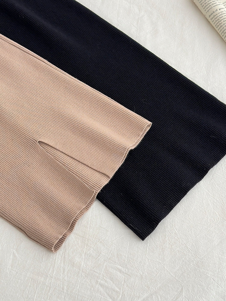 Halter Knit Bodycon Midi Dress