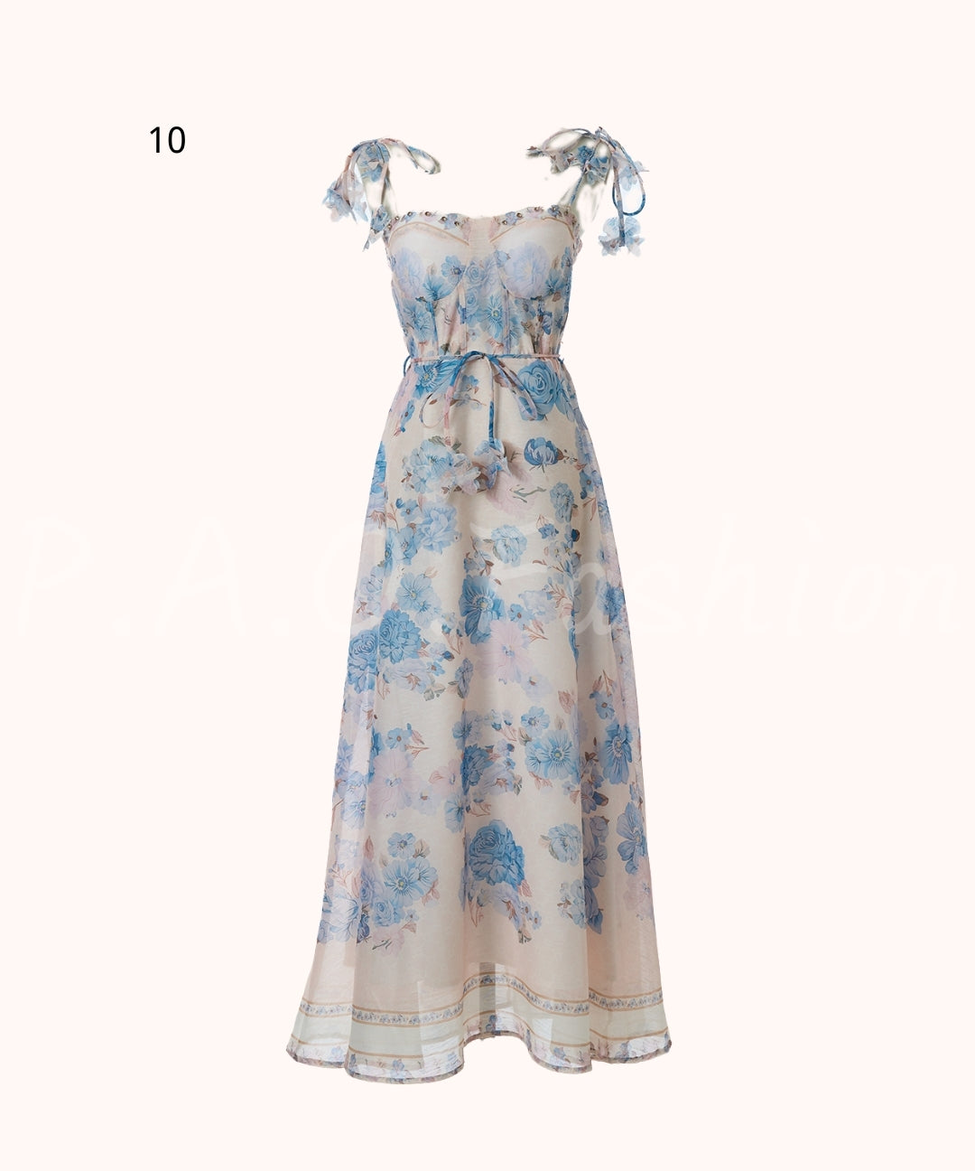 Floral Print Strap Maxi Dress[Available Now]