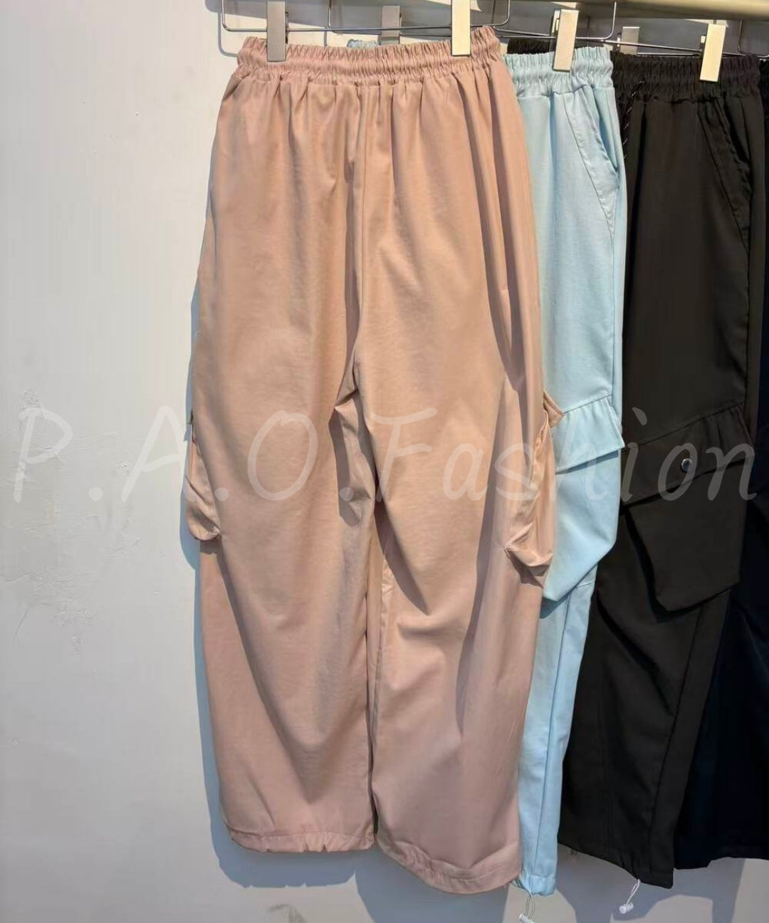 Multi-Color Quick-Dry Wide-Leg Cargo Pants[Available Now]