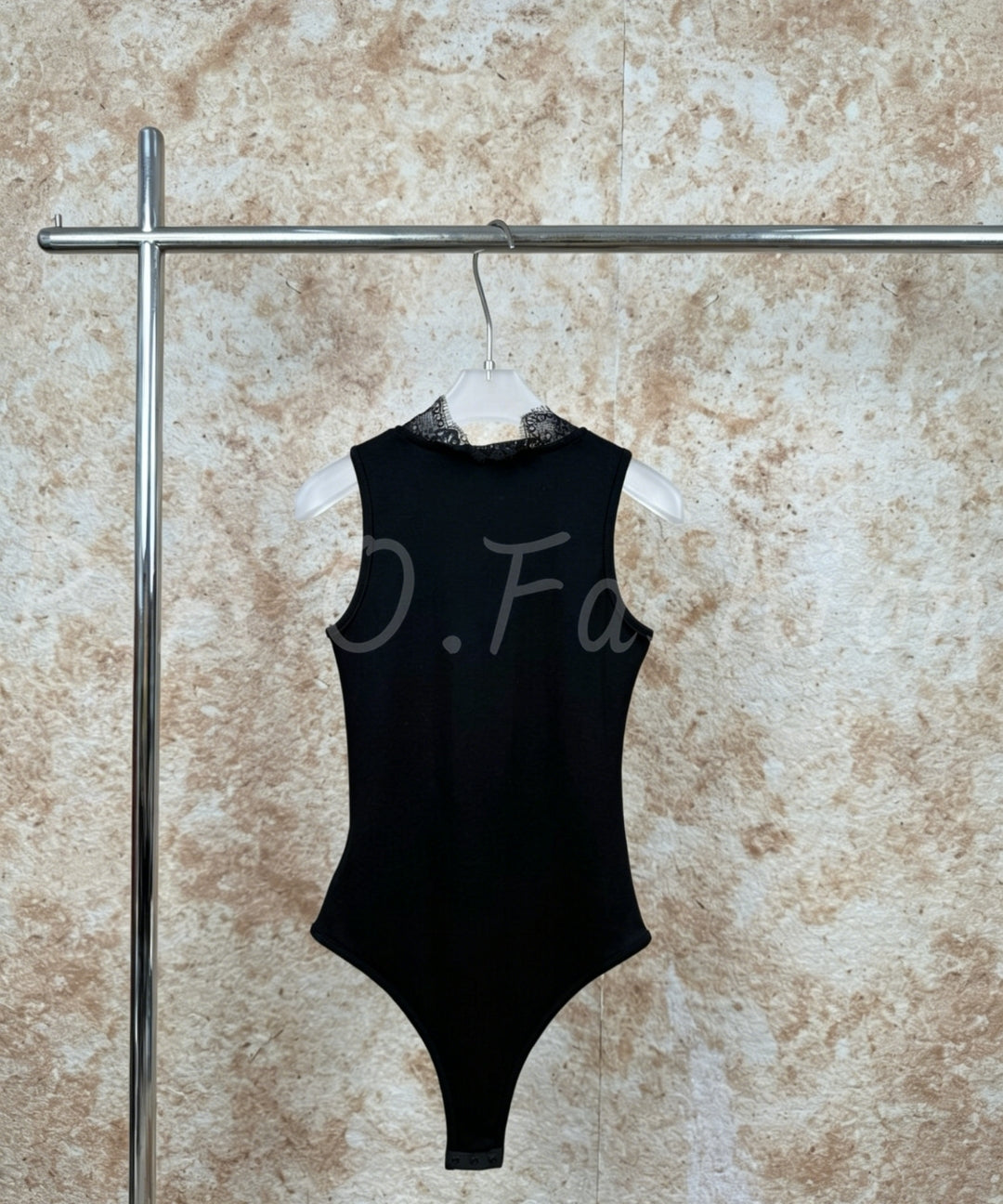 Lace Panel Twist Cut-Out Bodysuit[Available Now]
