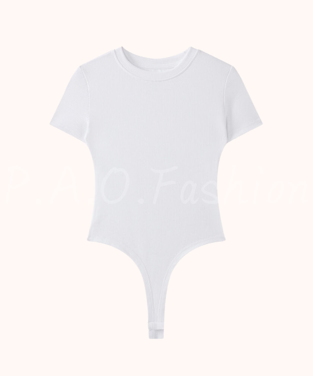 Crew Neck Short Sleeve Bodysuit[Available Now]