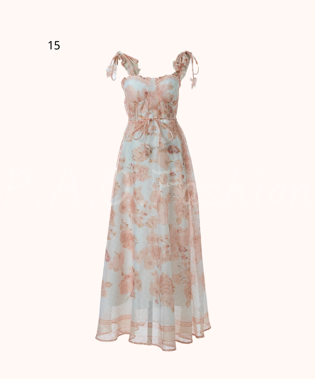 Floral Print Strap Maxi Dress[Available Now]