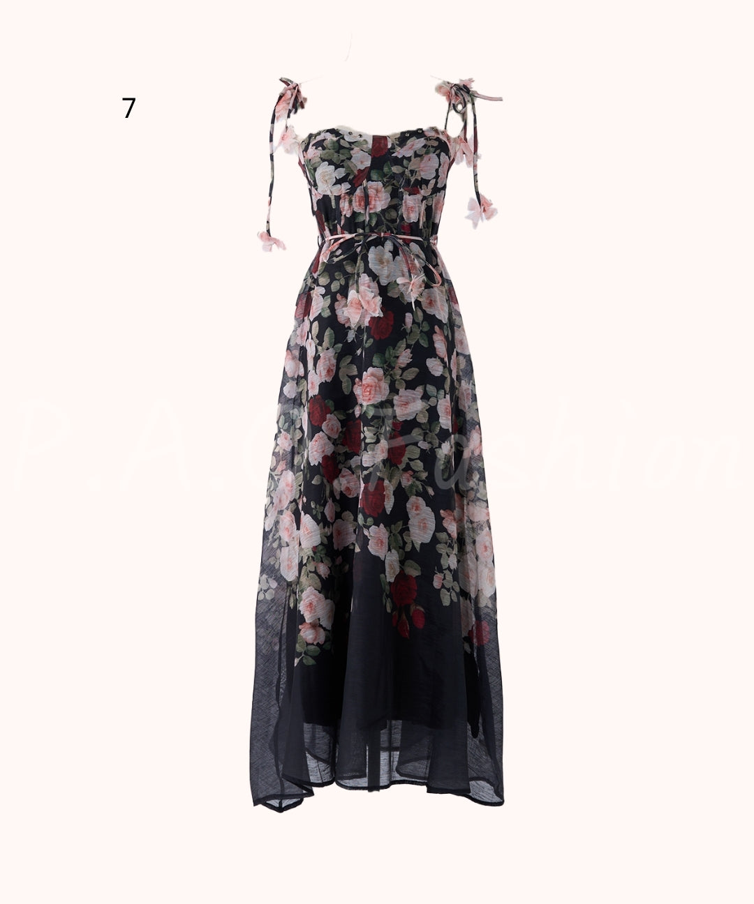 Floral Print Strap Maxi Dress[Available Now]