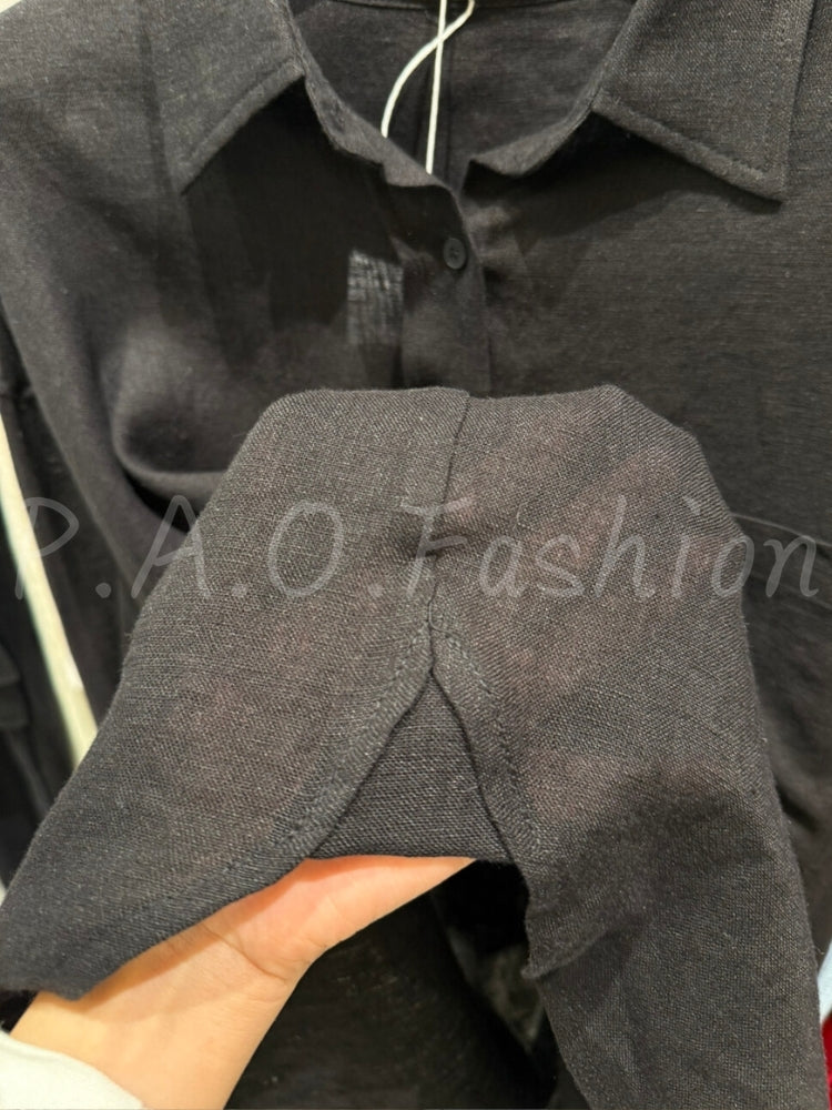 100% Linen Oversized Sun Shirt